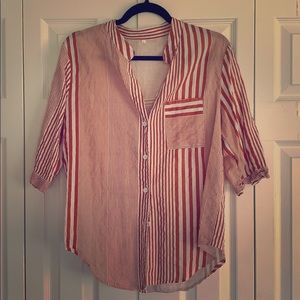 Striped Button-down